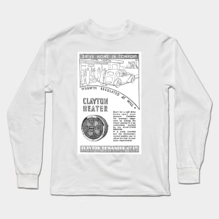 Clayton Dewandre Co. - Clayton Car Heater - 1939 Vintage Advert Long Sleeve T-Shirt